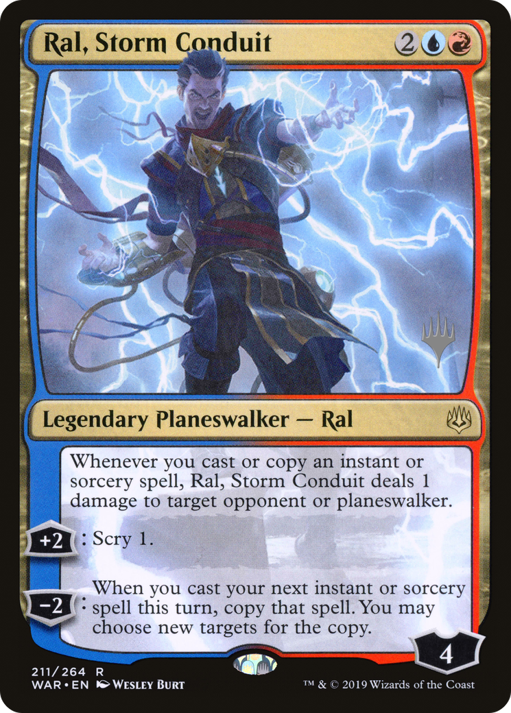 Ral, Storm Conduit (PPELD-211P) - War of the Spark Promos Foil