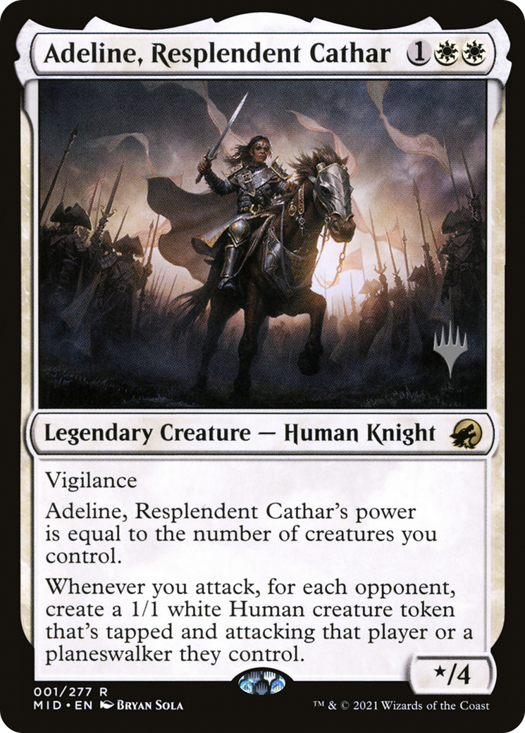 Adeline, Resplendent Cathar (PPMID-01P) - Innistrad: Midnight Hunt Promos