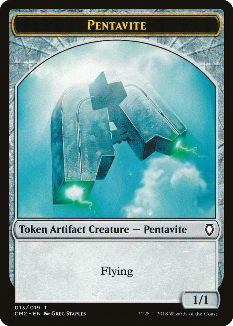 Pentavite Token (CM2-013) - Commander Anthology Volume II Tokens