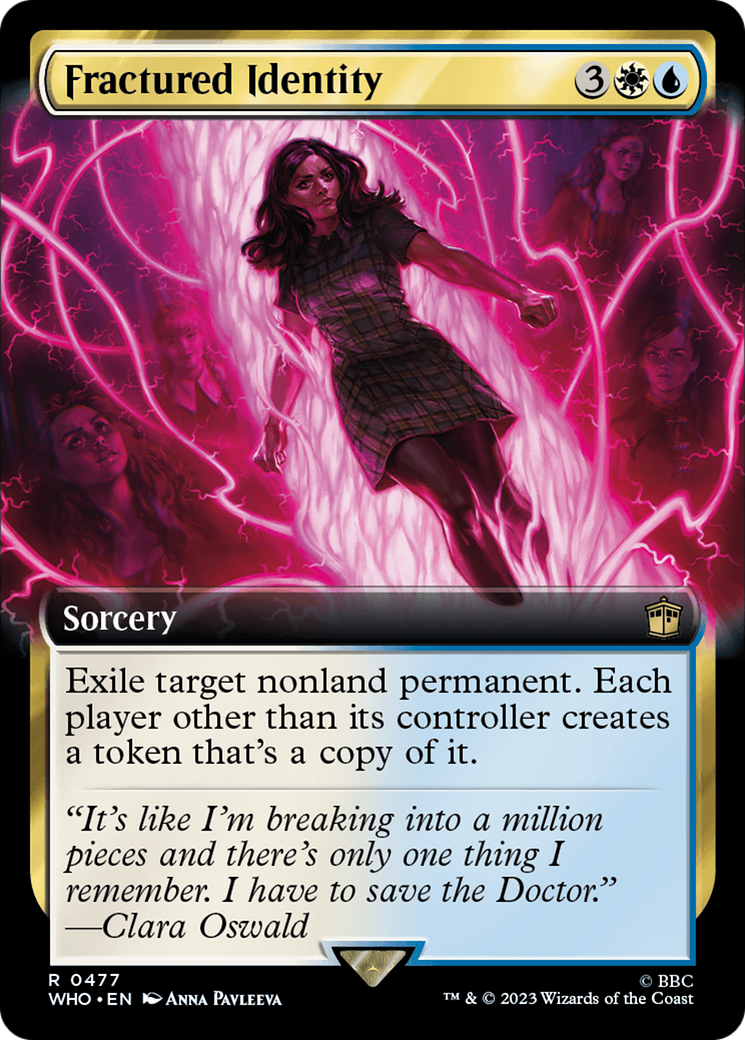 Fractured Identity (Extended Art) (WHO-477) - Doctor Who: (Extended Art) Foil