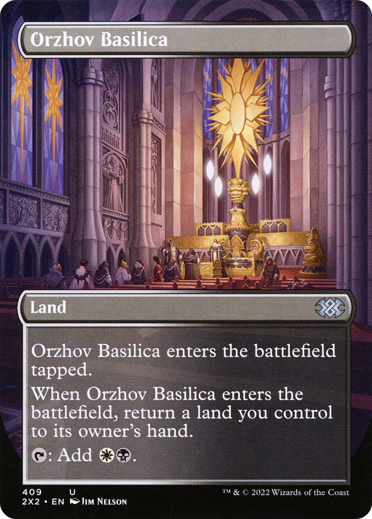 Orzhov Basilica (Borderless) (2X2-409) - Double Masters 2022 (Borderless)