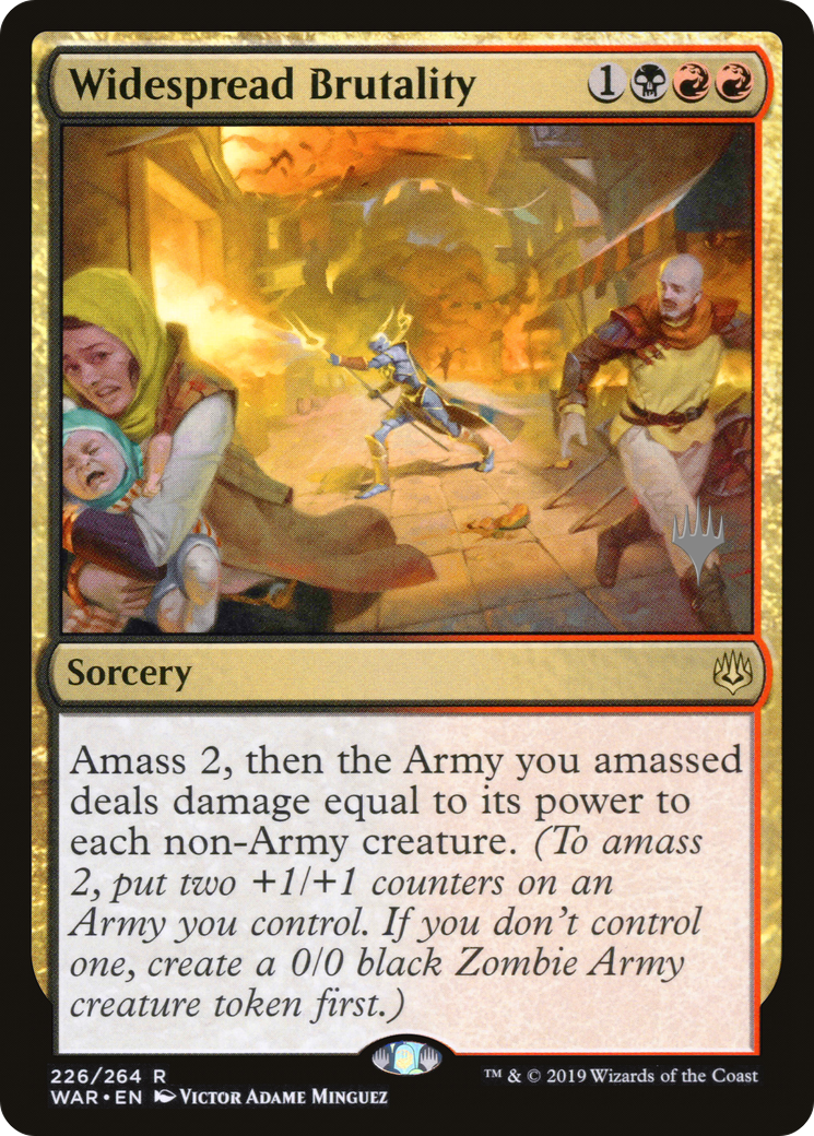 Widespread Brutality (PPELD-226P) - War of the Spark Promos