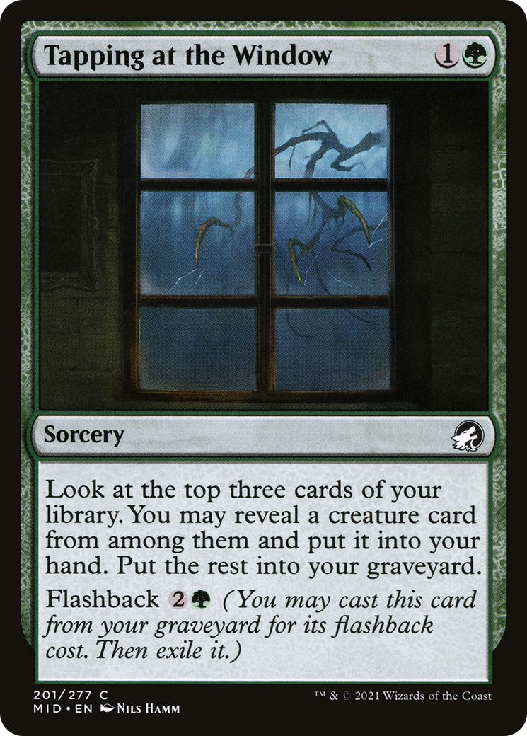 Tapping at the Window (MID-201) - Innistrad: Midnight Hunt Foil