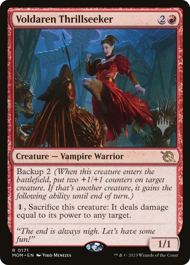 Voldaren Thrillseeker (PPMOM-171P) - March of the Machine Promos