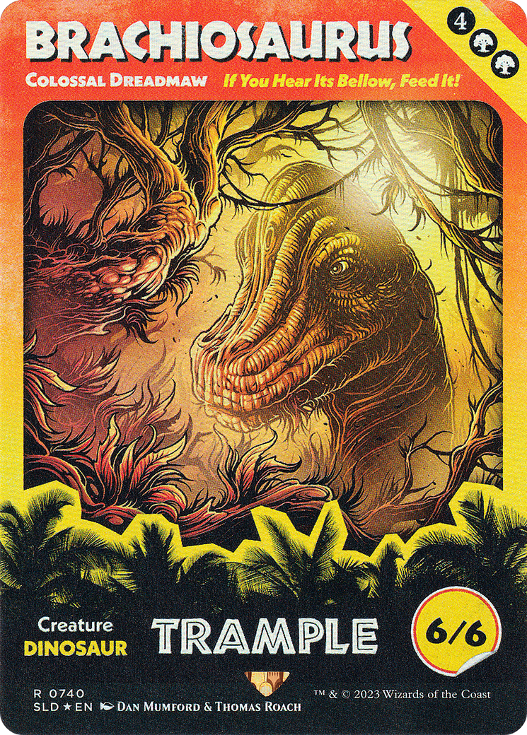 Brachiosaurus - Colossal Dreadmaw (SLD-740) - Secret Lair Drop / Brachiosaurus (Borderless)
