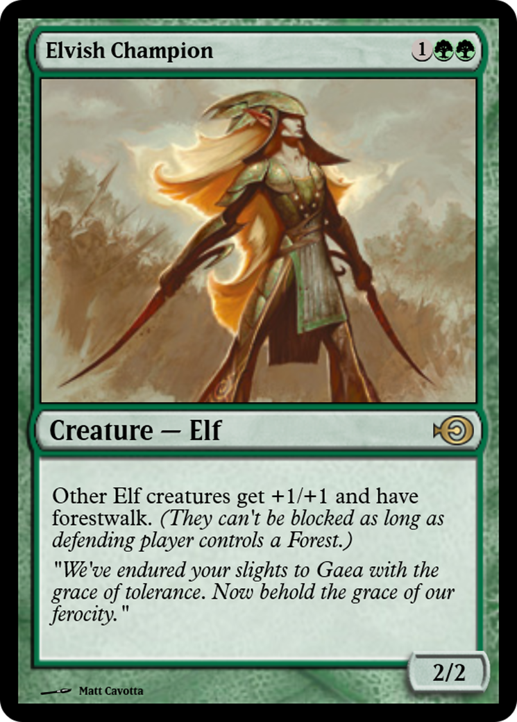 Elvish Champion (PRM-31435) - Magic Online Promos Foil