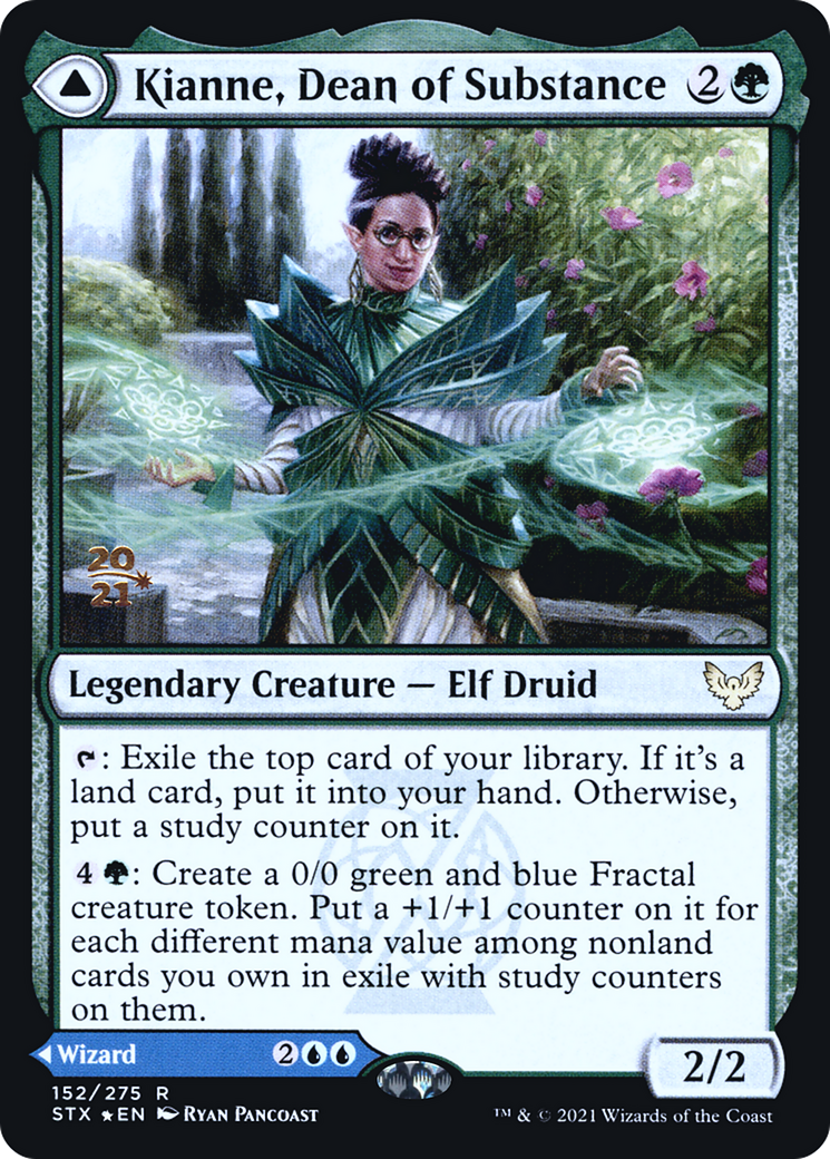 Kianne, Dean of Substance (PRE-152S) - Strixhaven: School of Mages Promos Foil