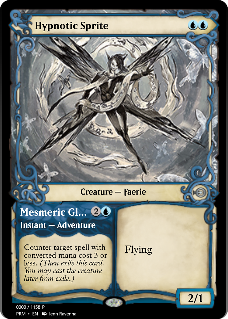 Hypnotic Sprite // Mesmeric Glare (PRM-78742) - Magic Online Promos