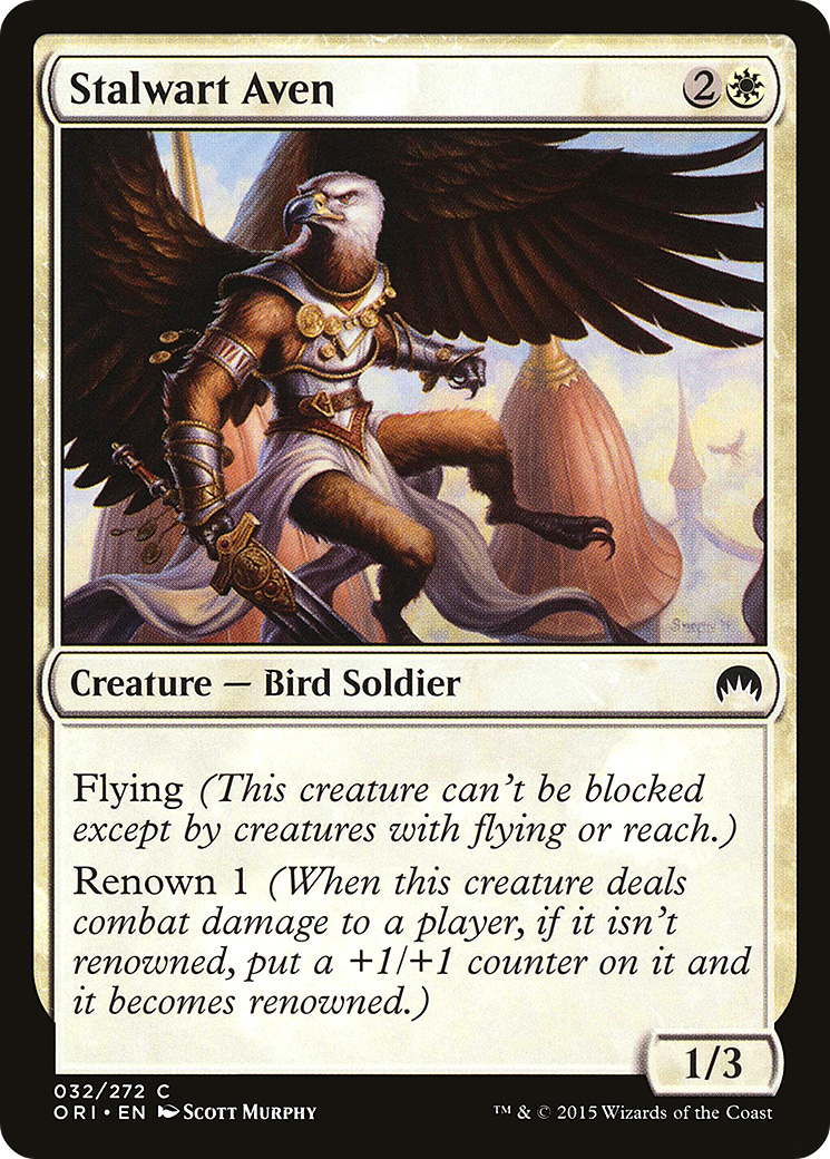 Stalwart Aven (ORI-032) - Magic Origins Foil