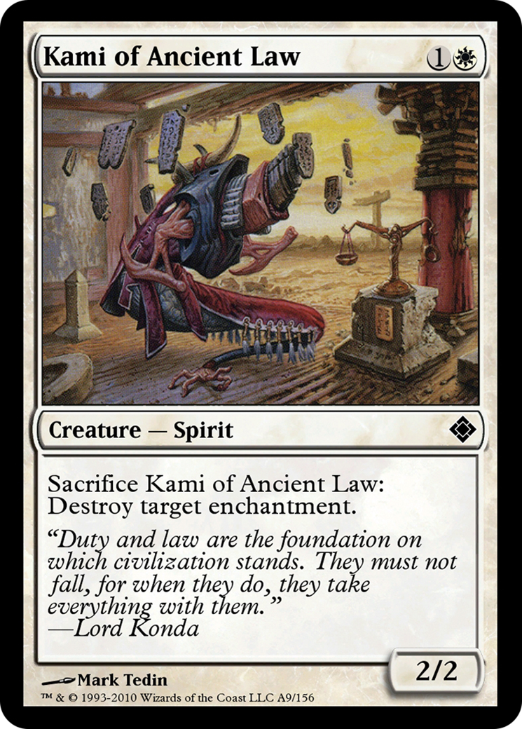 Kami of Ancient Law (TD0-0A9) - Magic Online Theme Decks