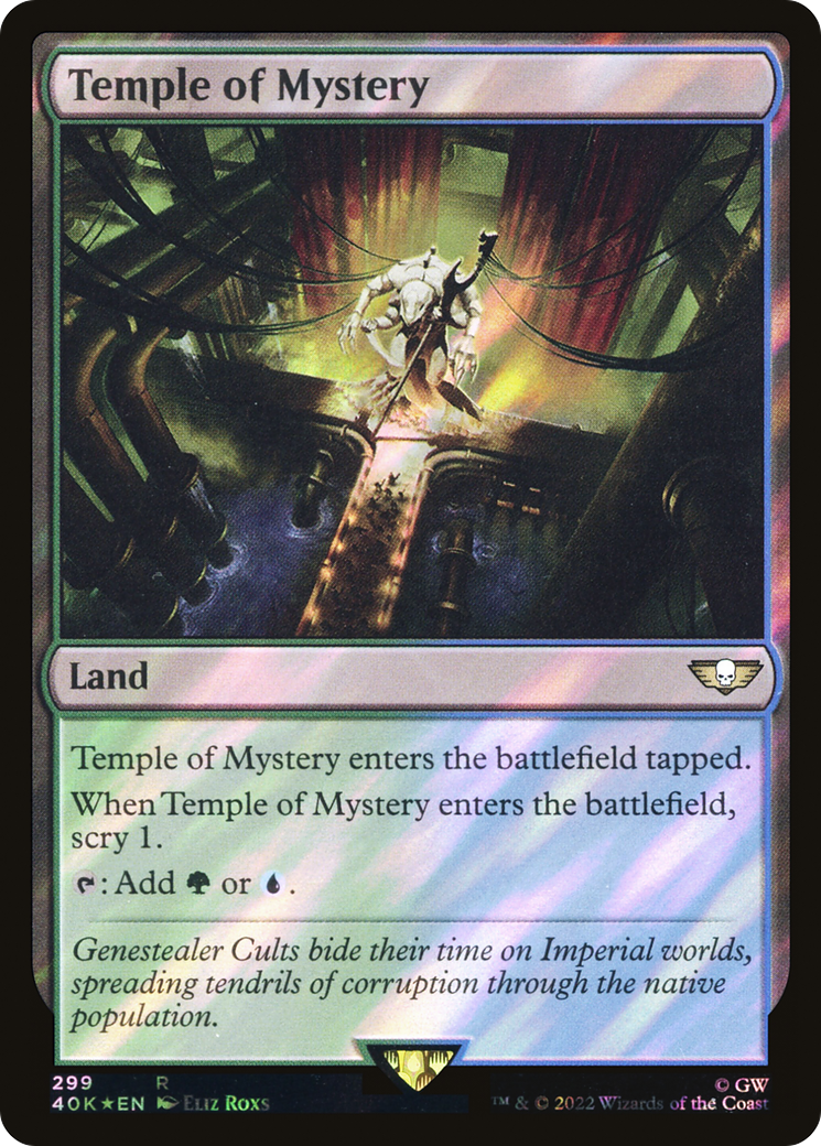 Temple of Mystery (Surge Foil) (40K-299★) - Warhammer 40,000 Commander Foil