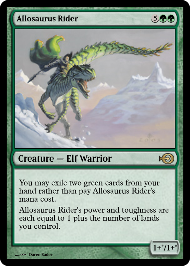 Allosaurus Rider (PRM-32033) - Magic Online Promos Foil
