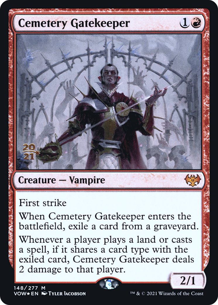 Cemetery Gatekeeper (PRE-148S) - Innistrad: Crimson Vow Promos Foil