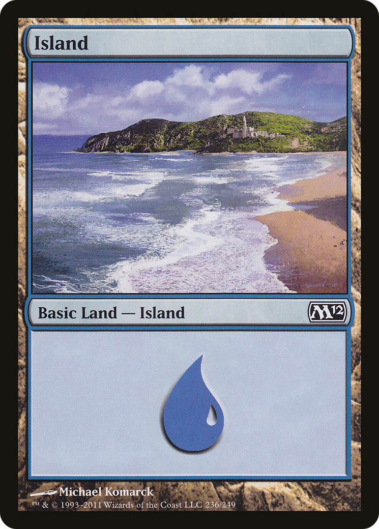 Island (236) (M12-236) - Magic 2012 Foil