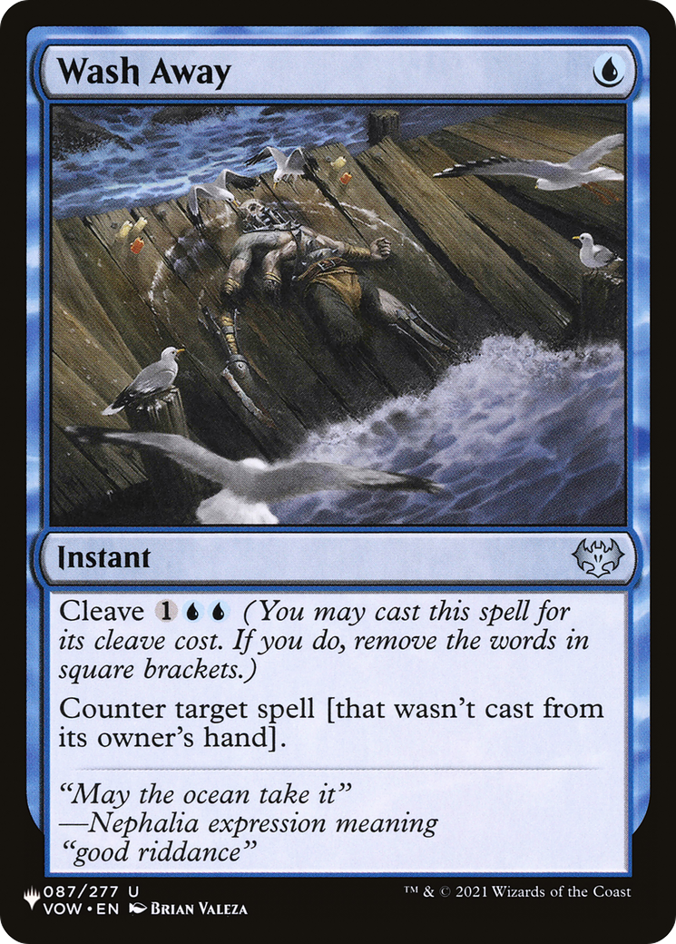 Wash Away (LIST-VOW-87) - The List