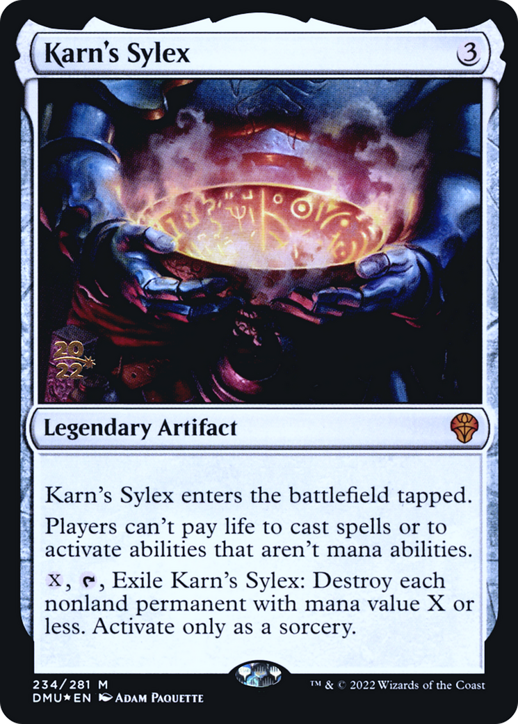 Karn's Sylex (PRE-234S) - Dominaria United Promos Foil