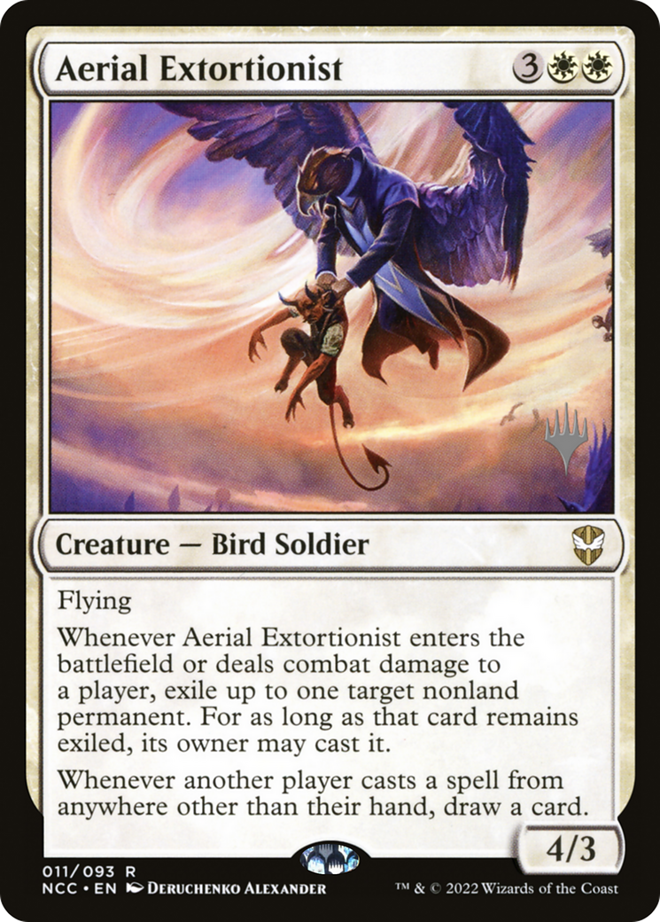 Aerial Extortionist (PPSNC-11P) - New Capenna Commander Promos Foil