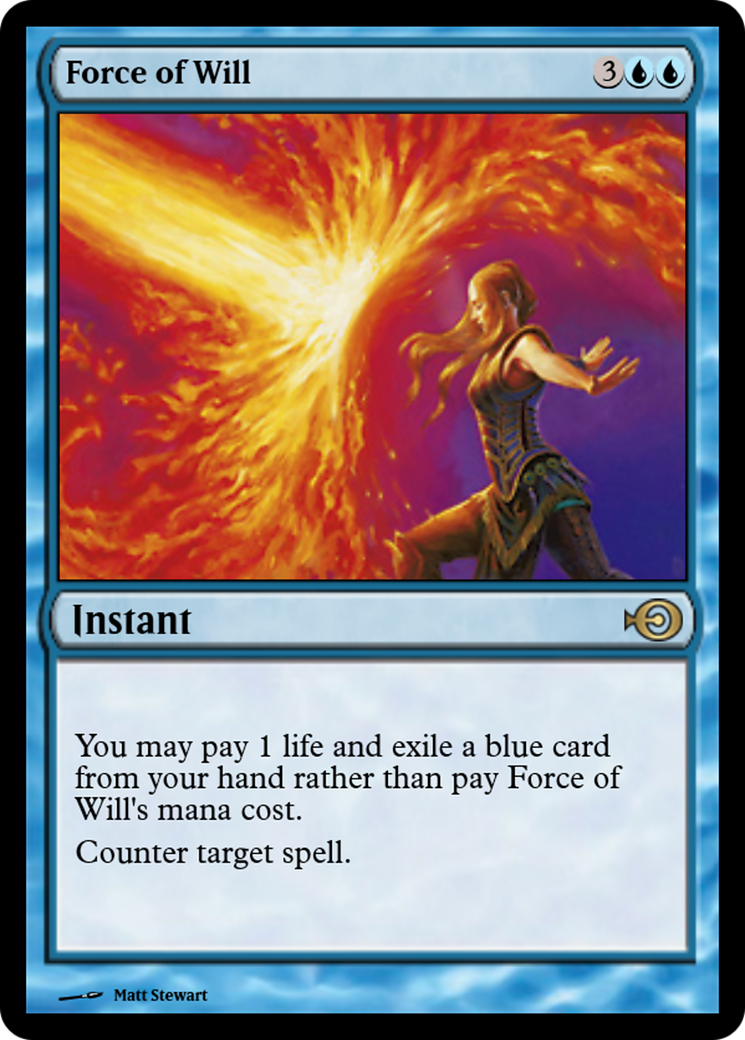 Force of Will (PRM-43578) - Magic Online Promos Foil