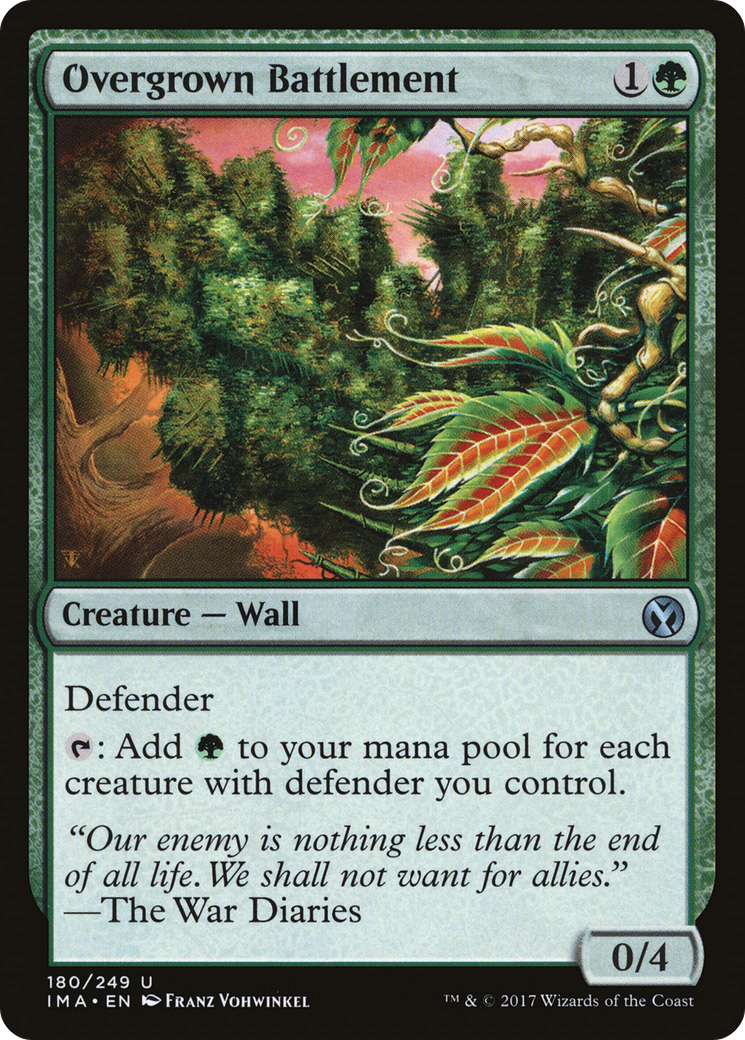 Overgrown Battlement (IMA-180) - Iconic Masters Foil