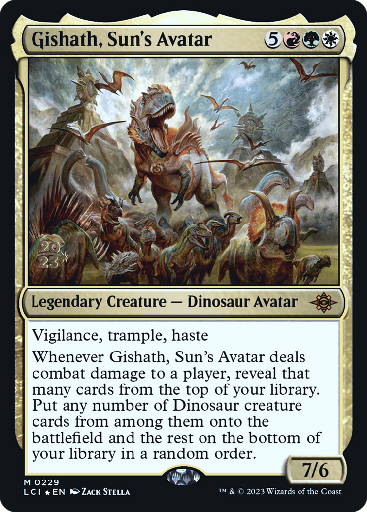 Gishath, Sun's Avatar (LCI) (PRE-229S) - The Lost Caverns of Ixalan Promos Foil
