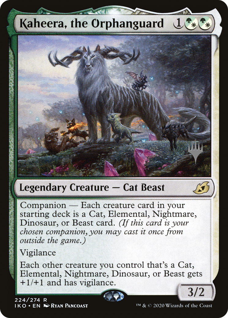 Kaheera, the Orphanguard (PPIKO-224P) - Ikoria: Lair of Behemoths Promos: (companion) Foil