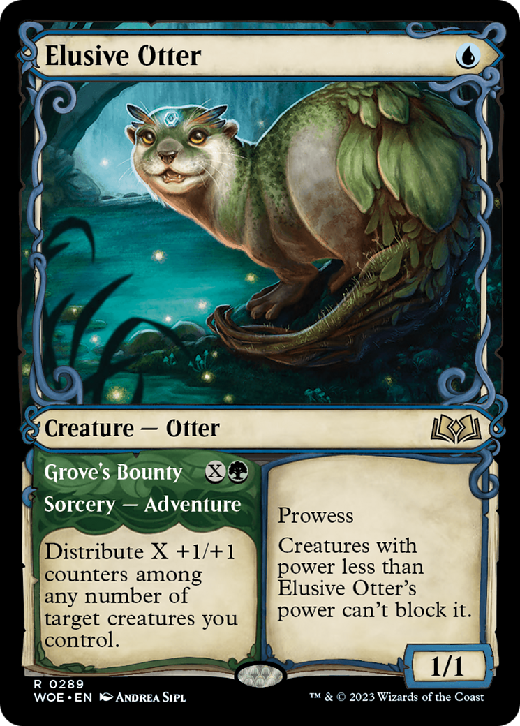 Elusive Otter (Showcase) (WOE-289) - Wilds of Eldraine: (Showcase)