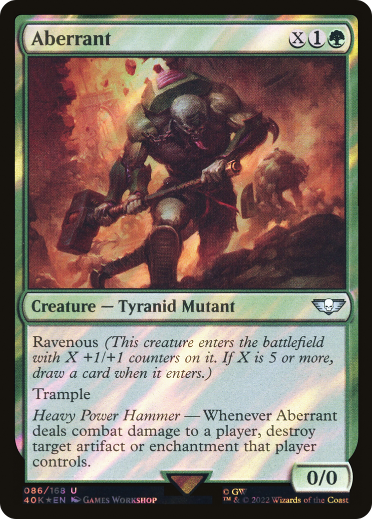 Aberrant (Surge Foil) (40K-86★) - Warhammer 40,000 Commander Foil