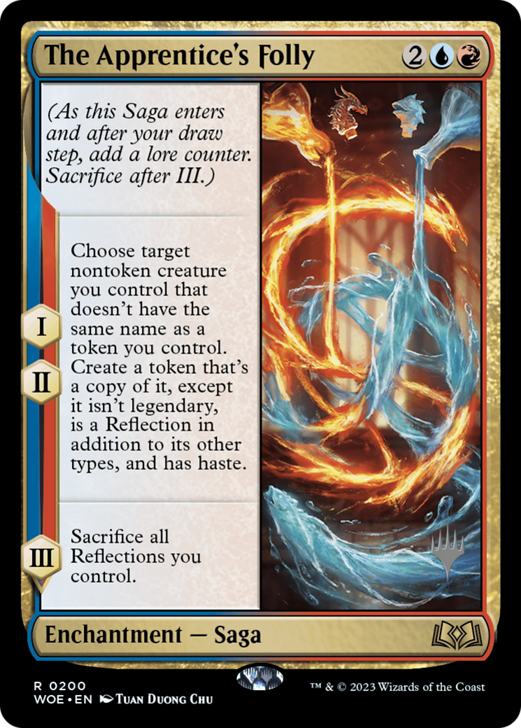 The Apprentice's Folly (PPWOE-200P) - Wilds of Eldraine Promos Foil