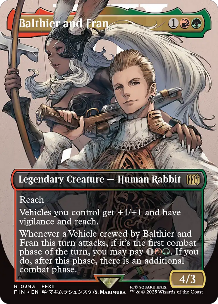 Balthier and Fran (FIN-393) - FINAL FANTASY (Borderless) Foil