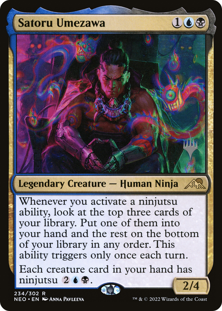 Satoru Umezawa (PPNEO-234P) - Kamigawa: Neon Dynasty Promos