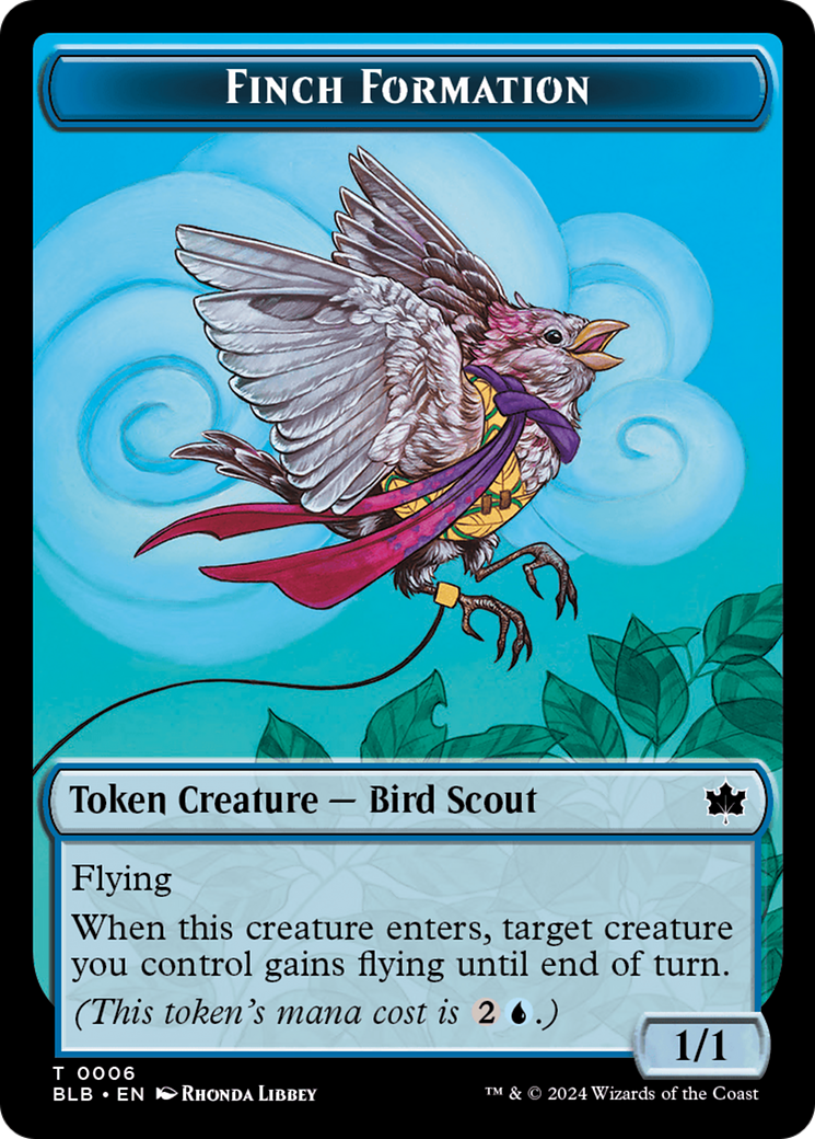 Finch Formation (BLB-006) - Bloomburrow Tokens