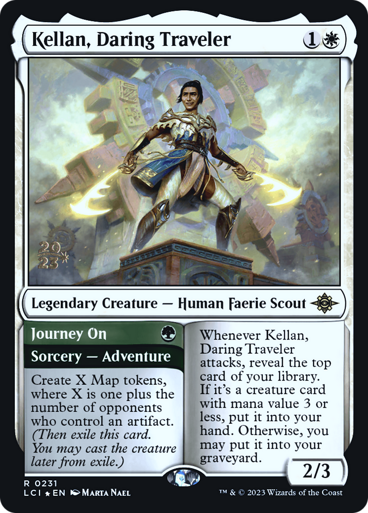 Kellan, Daring Traveler (PRE-231S) - The Lost Caverns of Ixalan Promos Foil
