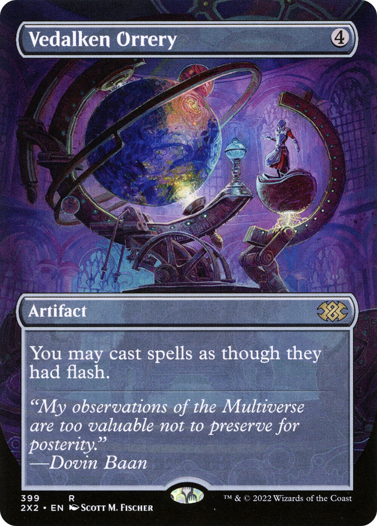 Vedalken Orrery (Borderless) (2X2-399) - Double Masters 2022 (Borderless) Foil