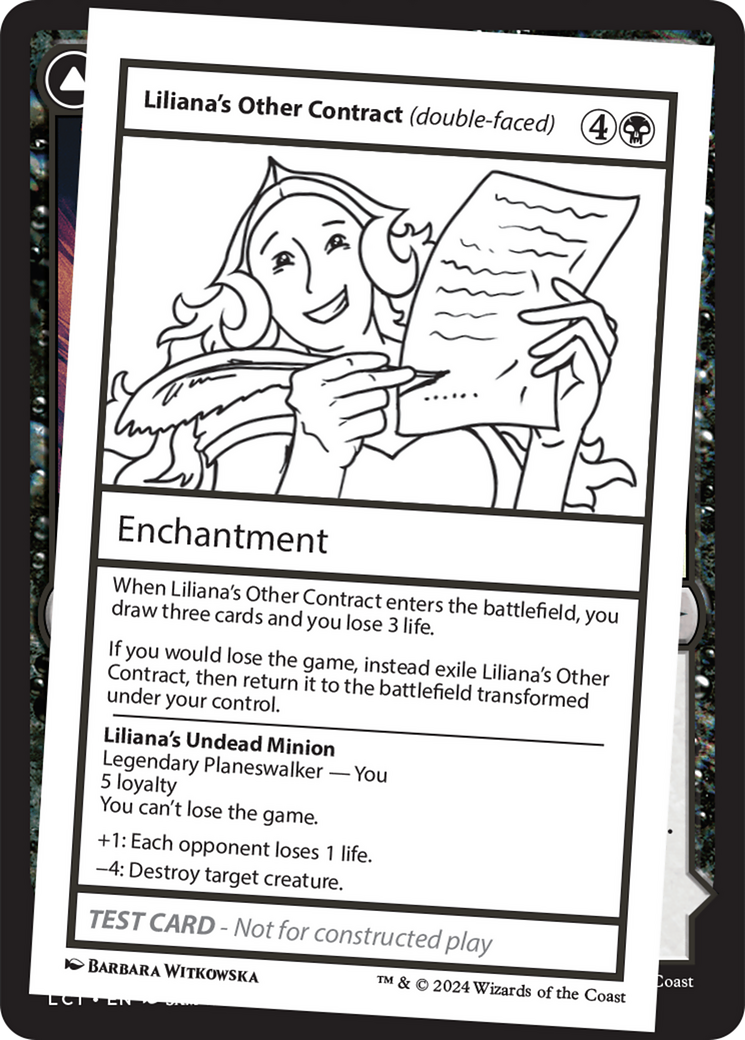 Liliana's Other Contract // Liliana's Undead Minion (MB2PC-) - Mystery Booster 2