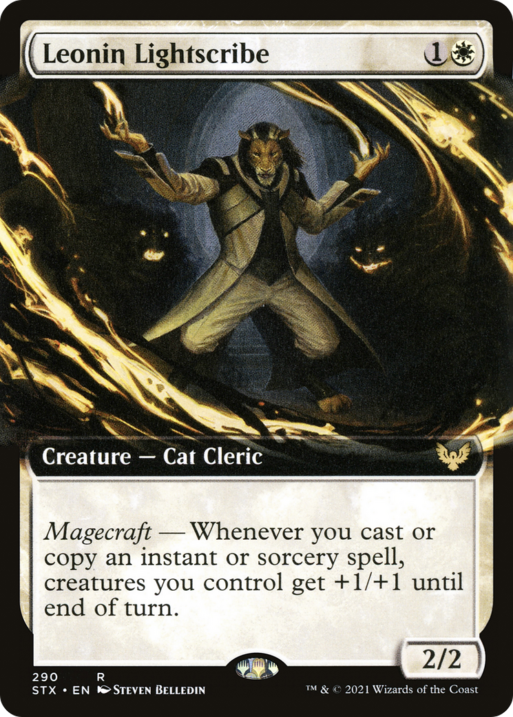 Leonin Lightscribe (Extended Art) (STX-290) - Strixhaven: School of Mages: (Extended Art)