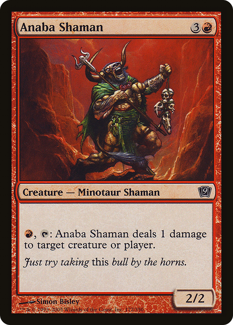 Anaba Shaman (9ED-172★) - Ninth Edition Foil