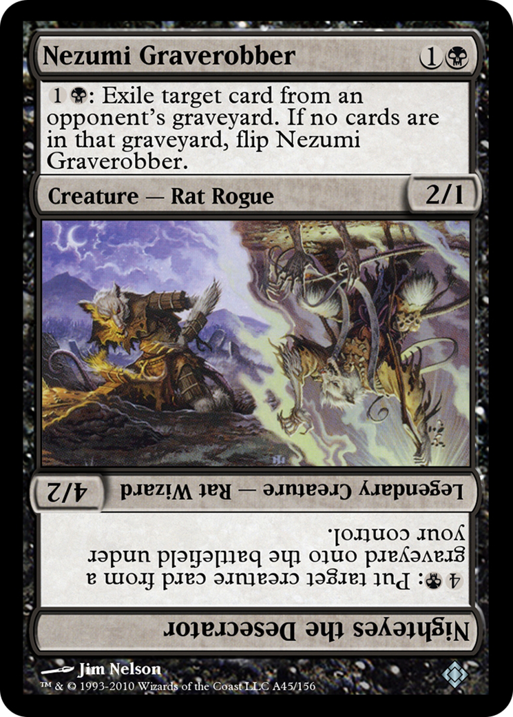 Nezumi Graverobber // Nighteyes the Desecrator (TD0-A45) - Magic Online Theme Decks