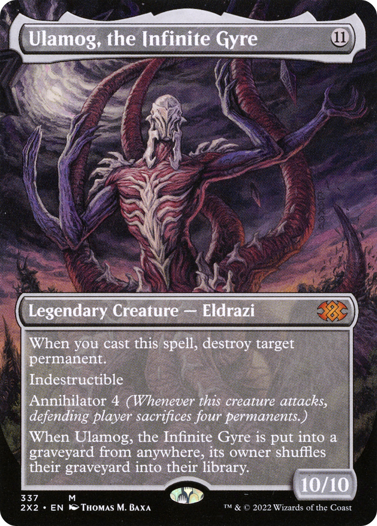 Ulamog, the Infinite Gyre (Borderless) (2X2-337) - Double Masters 2022 (Borderless) Foil