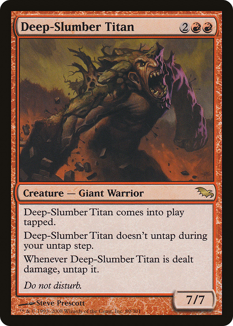 Deep-Slumber Titan (SHM-089) - Shadowmoor Foil