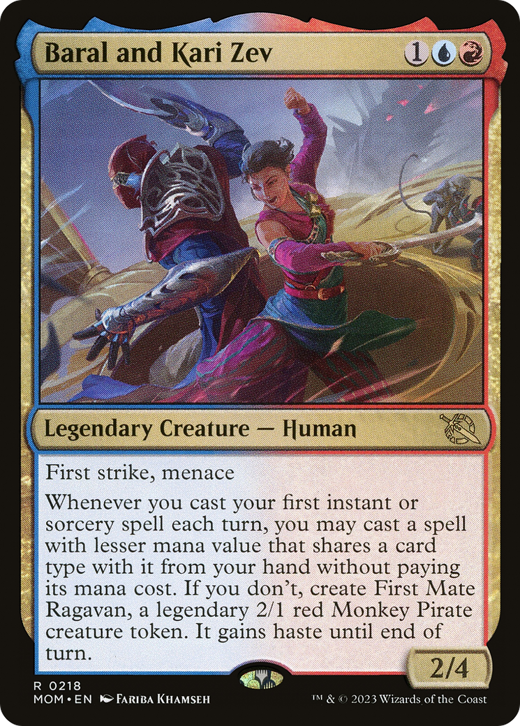 Baral and Kari Zev (MOM-218) - March of the Machine Foil