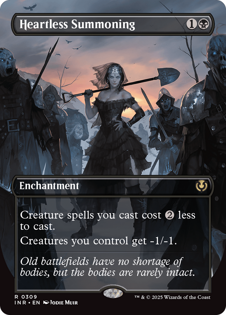 Heartless Summoning (INR-309) - Innistrad Remastered: (enchantment) (Borderless) Foil