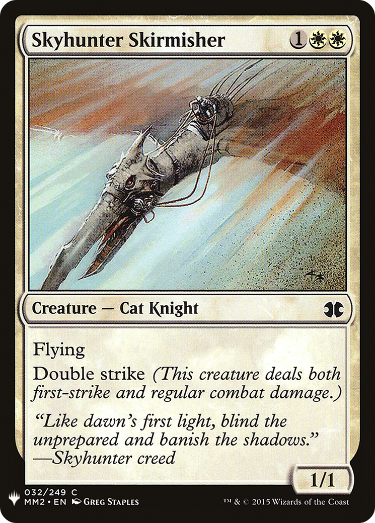 Skyhunter Skirmisher (LIST-MM2-32) - The List