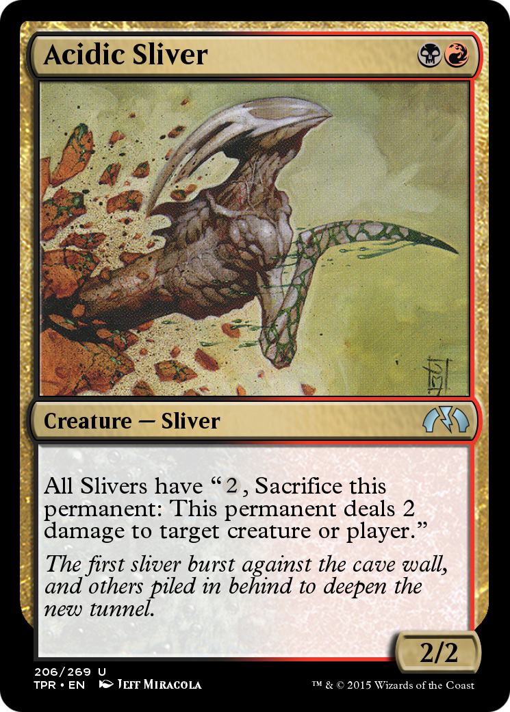 Acidic Sliver (TPR-206) - Tempest Remastered Foil