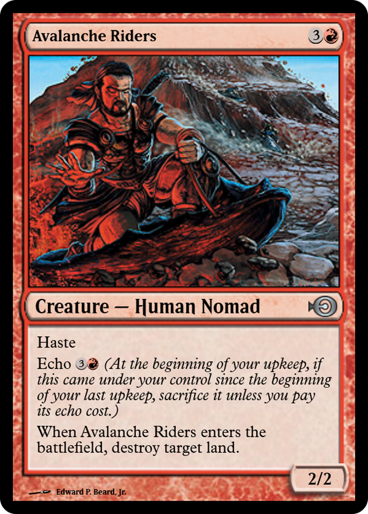 Avalanche Riders (PRM-36134) - Magic Online Promos Foil