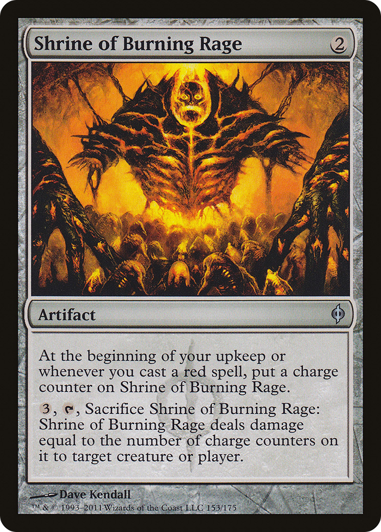 Shrine of Burning Rage (NPH-153) - New Phyrexia Foil