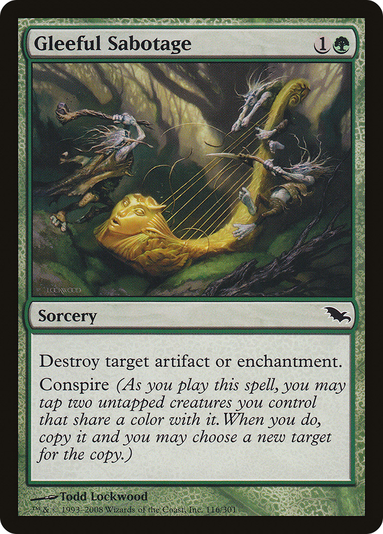 Gleeful Sabotage (SHM-116) - Shadowmoor