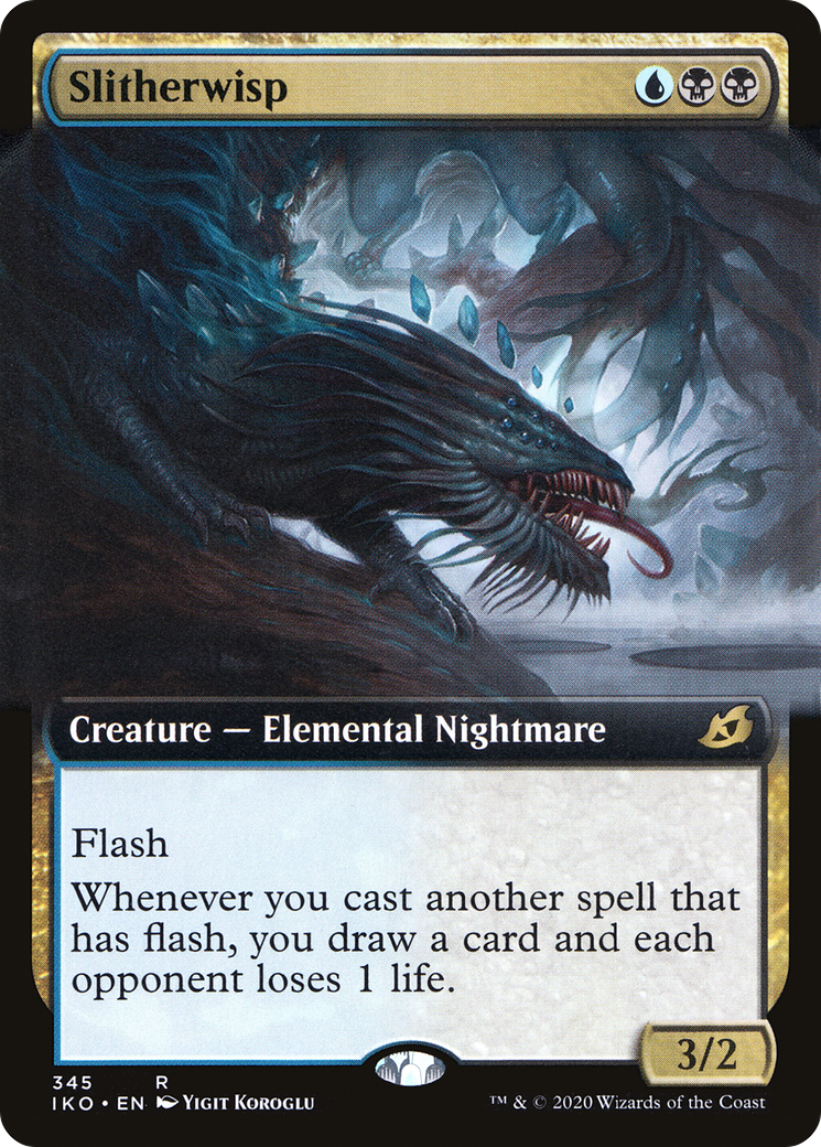 Slitherwisp (IKO-345) - Ikoria: Lair of Behemoths: (Extended Art) Foil