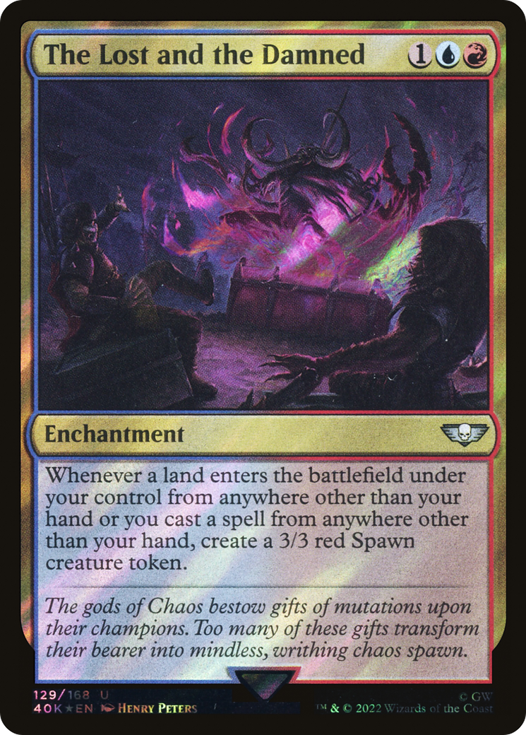 The Lost and the Damned (Surge Foil) (40K-129★) - Warhammer 40,000 Commander Foil