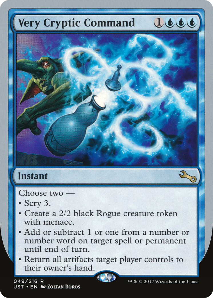 Very Cryptic Command (F) (UST-49F) - Unstable