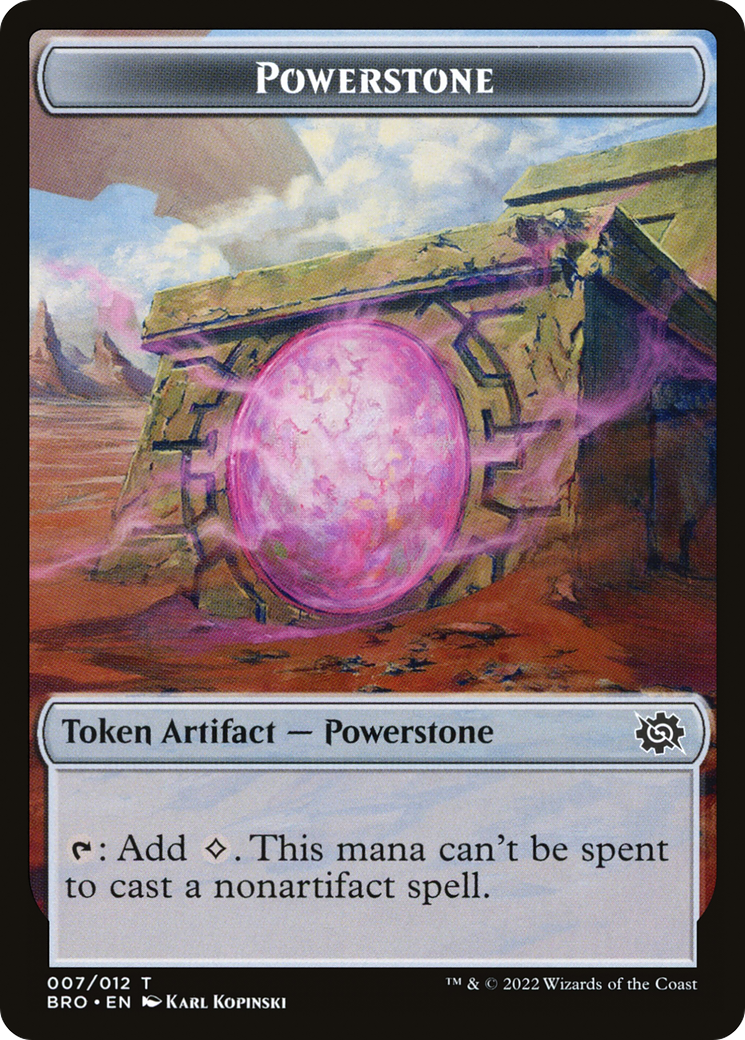 Powerstone (TBRO-007) - The Brothers' War Tokens